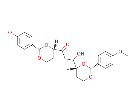 1-Propanone,
3-hydroxy-1-[(2S,4S)-2-(4-methoxyphenyl)-1,3-dioxan-4-yl]-3-[(2R,4R)-
2-(4-methoxyphenyl)-1,3-dioxan-4-yl]-, (3S)-