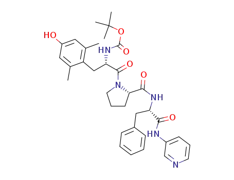 Molecular Structure of 714970-66-8 (((S)-1-(4-Hydroxy-2,6-dimethyl-benzyl)-2-oxo-2-{(S)-2-[(S)-2-phenyl-1-(pyridin-3-ylcarbamoyl)-ethylcarbamoyl]-pyrrolidin-1-yl}-ethyl)-carbamic acid tert-butyl ester)