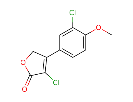 2(5H)-Furanone, 3-chloro-4-(3-chloro-4-methoxyphenyl)-