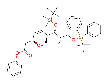 phenyl (3S,4Z,6S,7S,8S)-7-(tert-butyldimethylsiloxy)-9-(tert-butyldilphenylsiloxy)-3-hydroxy-6,8-dimethyl-4-nonenoate
