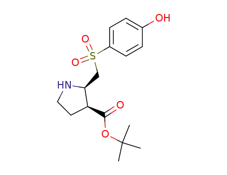 (2R,3S)-2-(4-Hydroxy-benzenesulfonylmethyl)-pyrrolidine-3-carboxylic acid tert-butyl ester