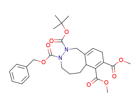 1,4,5,6,6a,9-hexahydro-benzo[<i>d</i>][1,2]diazocine-2,3,7,8-tetracarboxylic acid 3-benzyl ester 2-<i>tert</i>-butyl ester 7,8-dimethyl ester