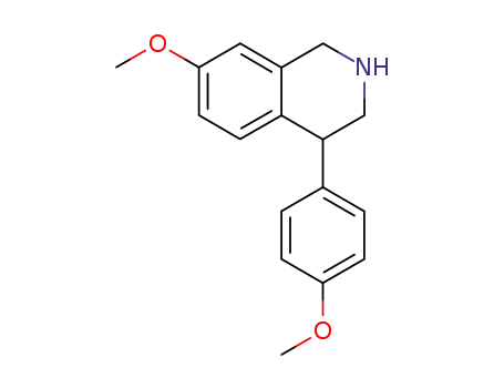 7-methoxy-4-(4-methoxy-phenyl)-1,2,3,4-tetrahydro-isoquinoline