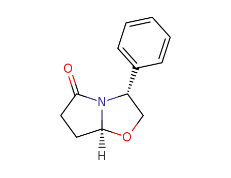 Molecular Structure of 133007-27-9 ((3R-CIS)-(-)-3-PHENYLTETRAHYDROPYRROLO-[2,1-B]-OXAZOL-5(6H)-ONE)