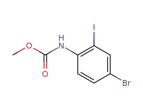 Molecular Structure of 439948-87-5 (methyl (4-bromo-2-iodophenyl)carbamate)