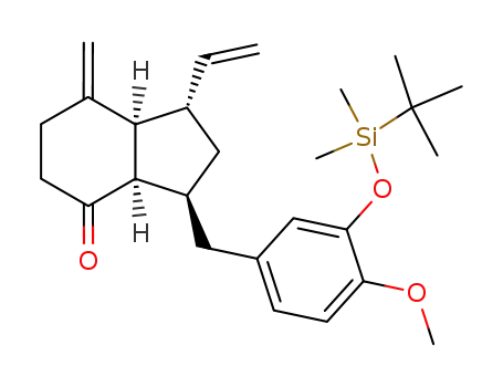 (1S,3S,3aR,7aS)-3-[3-(tert-Butyl-dimethyl-silanyloxy)-4-methoxy-benzyl]-7-methylene-1-vinyl-octahydro-inden-4-one