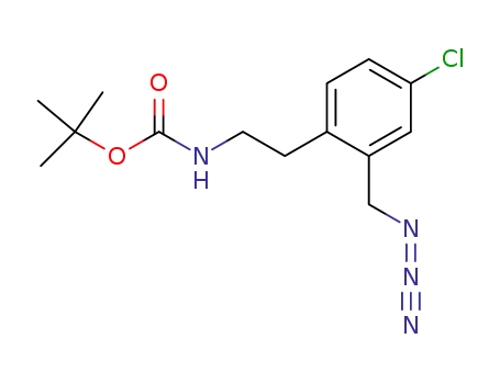 Carbamic acid, [2-[2-(azidomethyl)-4-chlorophenyl]ethyl]-,
1,1-dimethylethyl ester