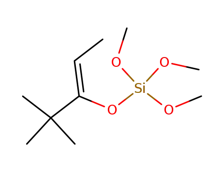 Molecular Structure of 332041-61-9 (tert-Butyl ethyl ketone trimethoxysilyl enol ether)