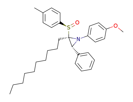Aziridine,
2-decyl-1-(4-methoxyphenyl)-2-[(R)-(4-methylphenyl)sulfinyl]-3-phenyl-,
(2R,3R)-