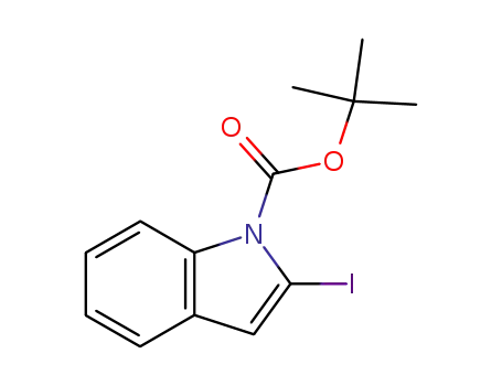 Molecular Structure of 99275-46-4 (1H-Indole-1-carboxylic acid, 2-iodo-, 1,1-dimethylethyl ester)