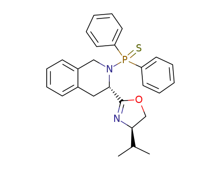 (S)-2-(Diphenyl-phosphinothioyl)-3-((R)-4-isopropyl-4,5-dihydro-oxazol-2-yl)-1,2,3,4-tetrahydro-isoquinoline