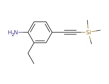 Benzenamine, 2-ethyl-4-[(trimethylsilyl)ethynyl]- (9CI)