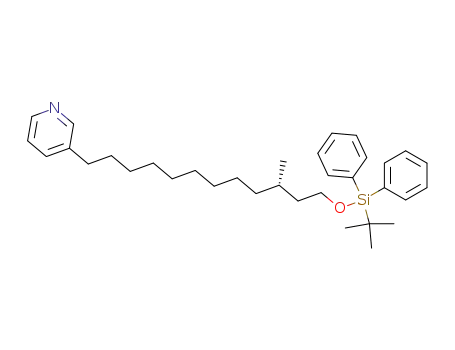 3-[12-(<i>tert</i>-butyl-diphenyl-silanyloxy)-10-methyl-dodecyl]-pyridine