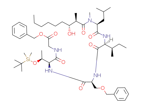 (2R,3R)-3-hydroxy-2-methyl-nonanoyl-L-N-methyl-Leu-L-allo-Ile-L-Ser(Bn)-L-aalo-Thr(TBS)-GlyOBn