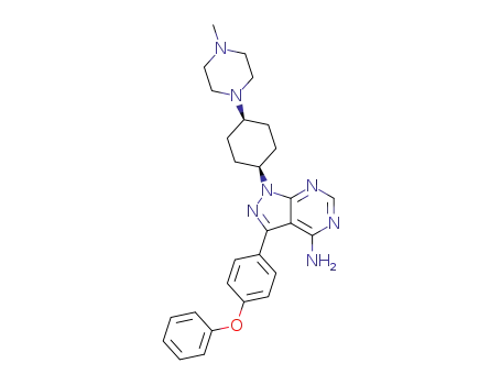 trans-1-[4-(4-Methylpiperazin-1-yl)cyclohexyl]-3-(4-phenoxyphenyl)-1H-pyrazolo[3,4-d]pyrimidin-4-amine