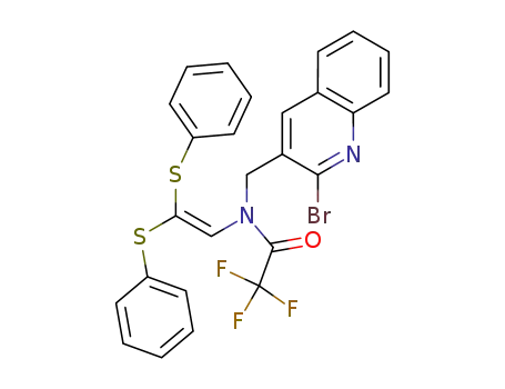 N-(2-bromoquinolin-3-yl)methyl-N-[2,2-bis(phenylthio)ethenyl]trifluoroacetamide