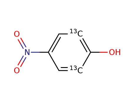 Molecular Structure of 70479-88-8 ([2,6-<sup>13</sup>C<sub>2</sub>]4-nitrophenol)