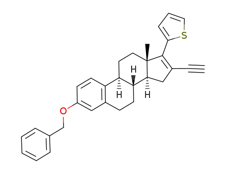 3-benzyloxy-16-ethynyl-17-(thien-2'-yl)-estra-1,3,5<sup>(10)</sup>,16-tetraene