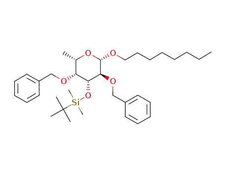 octyl 2,4-di-O-benzyl-3-O-tert-butyldimethylsilyl-β-L-fucopyranoside