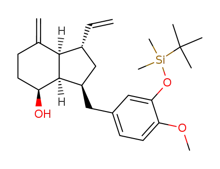 (1S,3S,3aR,4S,7aS)-3-[3-(tert-Butyl-dimethyl-silanyloxy)-4-methoxy-benzyl]-7-methylene-1-vinyl-octahydro-inden-4-ol