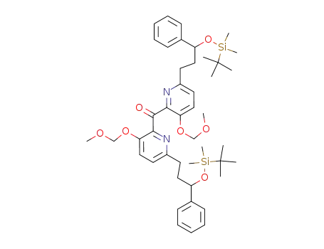 bis-{6-[3-(<i>tert</i>-butyl-dimethyl-silanyloxy)-3-phenyl-propyl]-3-methoxymethoxy-pyridin-2-yl}-methanone