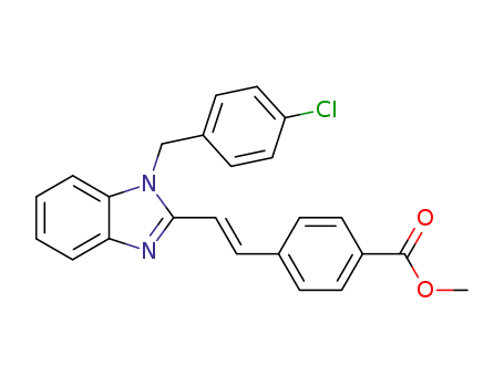 4-{2-[1-(4-chloro-benzyl)-1<i>H</i>-benzoimidazol-2-yl]-vinyl}-benzoic acid methyl ester
