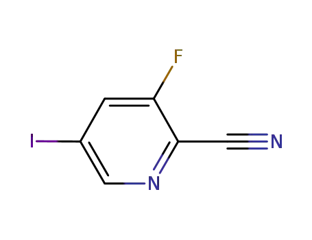 2-Pyridinecarbonitrile, 3-fluoro-5-iodo-