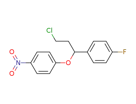 Benzene, 1-[3-chloro-1-(4-fluorophenyl)propoxy]-4-nitro-