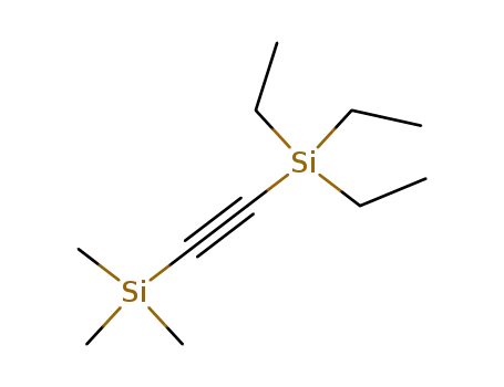 Molecular Structure of 23183-97-3 (Silane, triethyl[(trimethylsilyl)ethynyl]-)