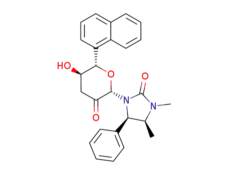 (4S,5R)-1-((2S,5R,6S)-5-Hydroxy-6-naphthalen-1-yl-3-oxo-tetrahydro-pyran-2-yl)-3,4-dimethyl-5-phenyl-imidazolidin-2-one