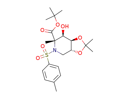 (3aR,6S,7R,7aR)-7-Hydroxy-2,2,6-trimethyl-5-(toluene-4-sulfonyl)-hexahydro-[1,3]dioxolo[4,5-c]pyridine-6-carboxylic acid tert-butyl ester