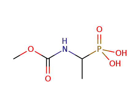 Carbamic  acid,  (1-phosphonoethyl)-,  C-methyl  ester  (9CI)