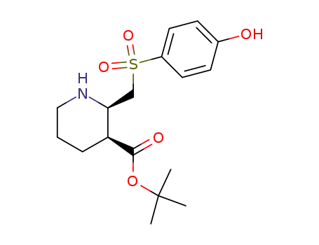 (2R,3S)-2-(4-Hydroxy-benzenesulfonylmethyl)-piperidine-3-carboxylic acid tert-butyl ester