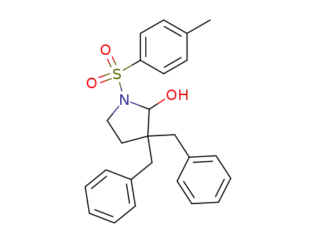 3,3-dibenzyl-1-(toluene-4-sulfonyl)-pyrrolidin-2-ol