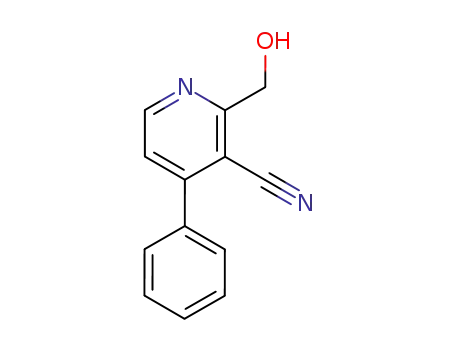 3-Pyridinecarbonitrile, 2-(hydroxymethyl)-4-phenyl-
