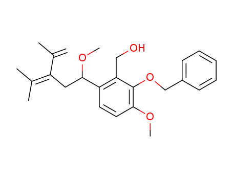[2-benzyloxy-6-(3-isopropenyl-1-methoxy-4-methyl-pent-3-enyl)-3-methoxy-phenyl]-methanol
