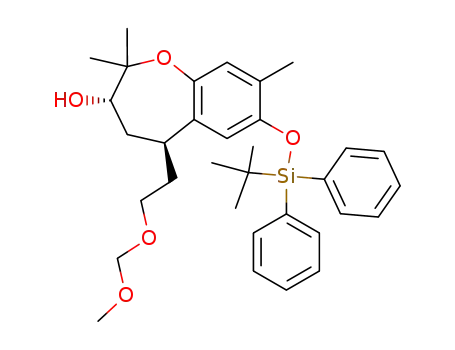 7-(<i>tert</i>-butyl-diphenyl-silanyloxy)-5-(2-methoxymethoxy-ethyl)-2,2,8-trimethyl-2,3,4,5-tetrahydro-benzo[<i>b</i>]oxepin-3-ol