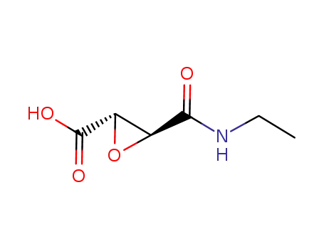 Molecular Structure of 142759-58-8 (Oxiranecarboxylic acid, 3-[(ethylamino)carbonyl]-, (2S,3S)- (9CI))