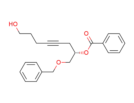Benzoic acid (S)-1-benzyloxymethyl-7-hydroxy-hept-3-ynyl ester