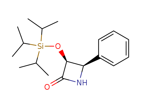 2-Azetidinone, 4-phenyl-3-[[tris(1-methylethyl)silyl]oxy]-, (3S,4R)-