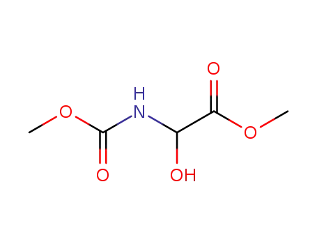 Molecular Structure of 64356-71-4 (Acetic acid, hydroxy[(methoxycarbonyl)amino]-, methyl ester)