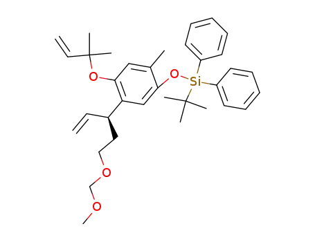 <i>tert</i>-butyl-{4-(1,1-dimethyl-allyloxy)-5-[1-(2-methoxymethoxy-ethyl)-allyl]-2-methyl-phenoxy}-diphenyl-silane