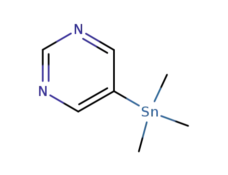 Pyrimidine, 5-(trimethylstannyl)-