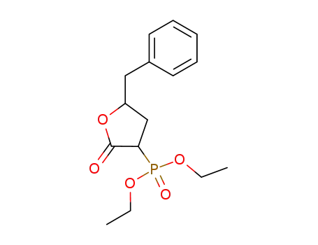 (5-benzyl-2-oxotetrahydrofuran-3-yl)-phosphonic acid diethyl ester