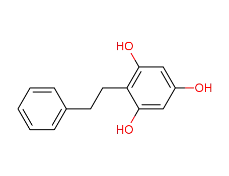 Molecular Structure of 143207-80-1 (1,3,5-Benzenetriol, 2-(2-phenylethyl)-)