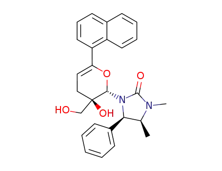 (4S,5R)-1-((2S,3R)-3-Hydroxy-3-hydroxymethyl-6-naphthalen-1-yl-3,4-dihydro-2H-pyran-2-yl)-3,4-dimethyl-5-phenyl-imidazolidin-2-one
