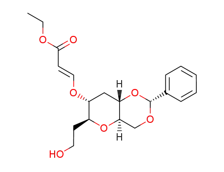 (E)-3-[(2R,4aR,6S,7R,8aS)-6-(2-Hydroxy-ethyl)-2-phenyl-hexahydro-pyrano[3,2-d][1,3]dioxin-7-yloxy]-acrylic acid ethyl ester