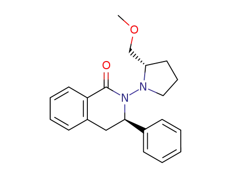 Molecular Structure of 842137-80-8 (1(2H)-Isoquinolinone,
3,4-dihydro-2-[(2S)-2-(methoxymethyl)-1-pyrrolidinyl]-3-phenyl-, (3R)-)