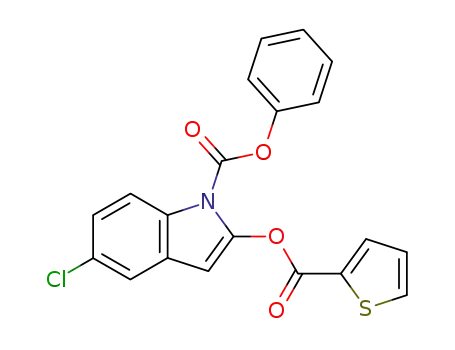 5-chloro-1-phenoxycarbonyl-2-(thenoyloxy)indole