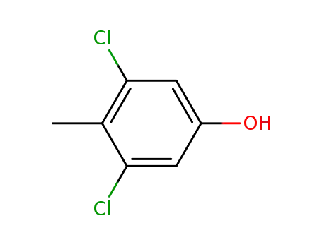 Molecular Structure of 2985-62-8 (3,5-Dichloro-4-methylphenol)